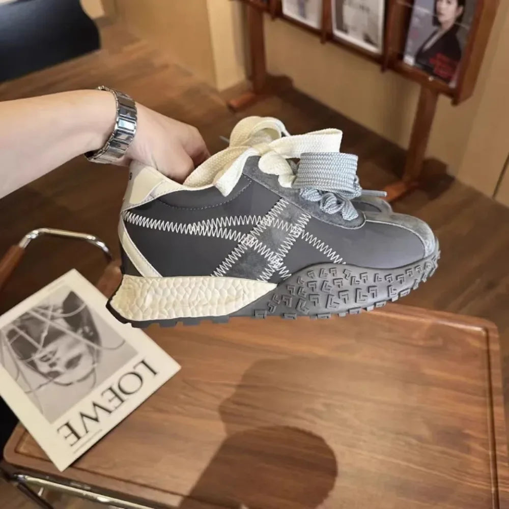 Chunky Sneakers Women Spring Autumn Fashion Platform Shoes Woman Fashion Thick Sole Hidden Heels Sports Shoes Zapatos De Mujer