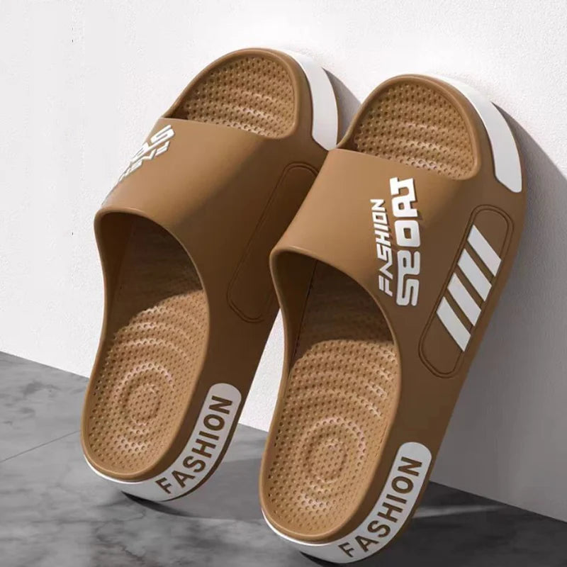 Men Women Outdoor Soft EVA Slippers Thick Bottom Couple Summer Home Sandal Anti-Slip Indoor Casual Bathroom Flip Flops
