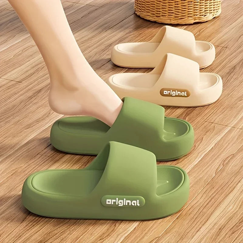 Women’s Soft Slippers – Thick-Soled Anti-Slip Indoor & Outdoor Cushioned Slides
