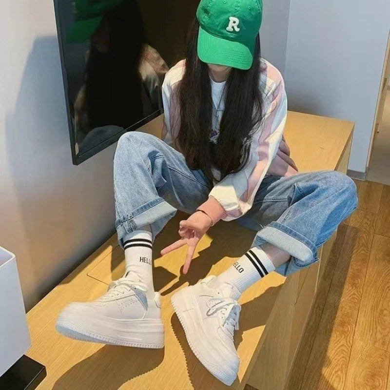 Sophisticatedly Trendy Branded Chunky - sole Sneakers: Perfect for Elevating Fashion - forward Appearances
