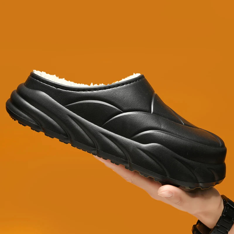 Plush Slippers for Both Men and Women's Home Sandals with Soft Soles, Men's Fashionable and High-quality Anti Slip Indoor Shoes