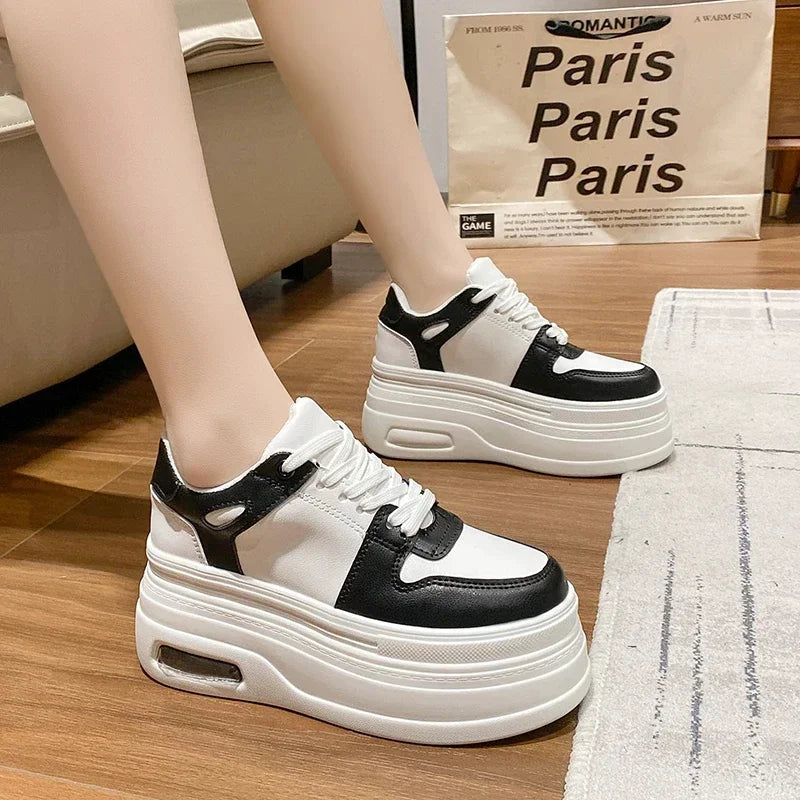 Chunky Sneakers for Women Comfortable High Platform Sports Shoes Basketball Non-slip Thick Bottom Walking Shoe Zapatillas Mujur