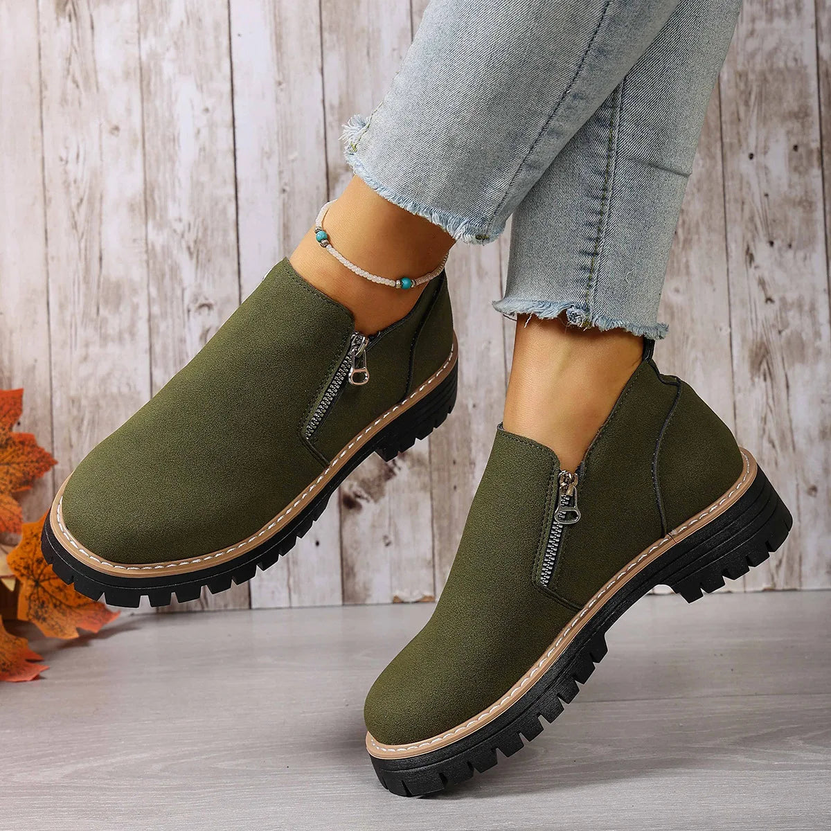Women Comfortable Ankle Boots New Casual Anti-slip Platform Boots Fashion Outdoor High Top Wedding Shoes Women Zapatos De Mujer