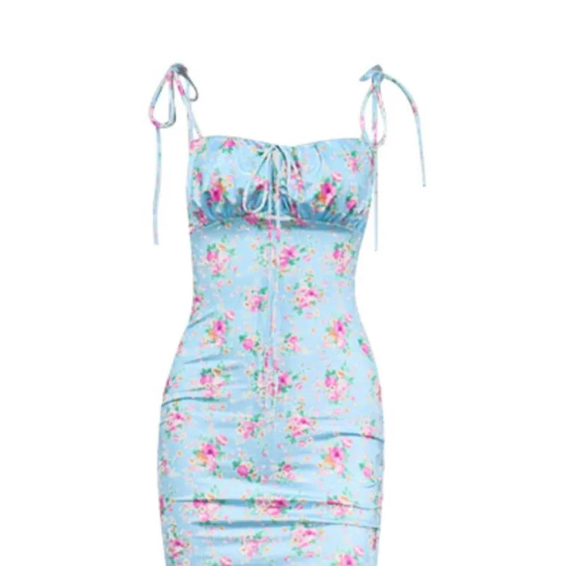 Sexy V-Neck Maxi Dress Elegant Vintage Floral Printed Party Dress Spring Summer Holiday Style Dresses For Womene Vestido