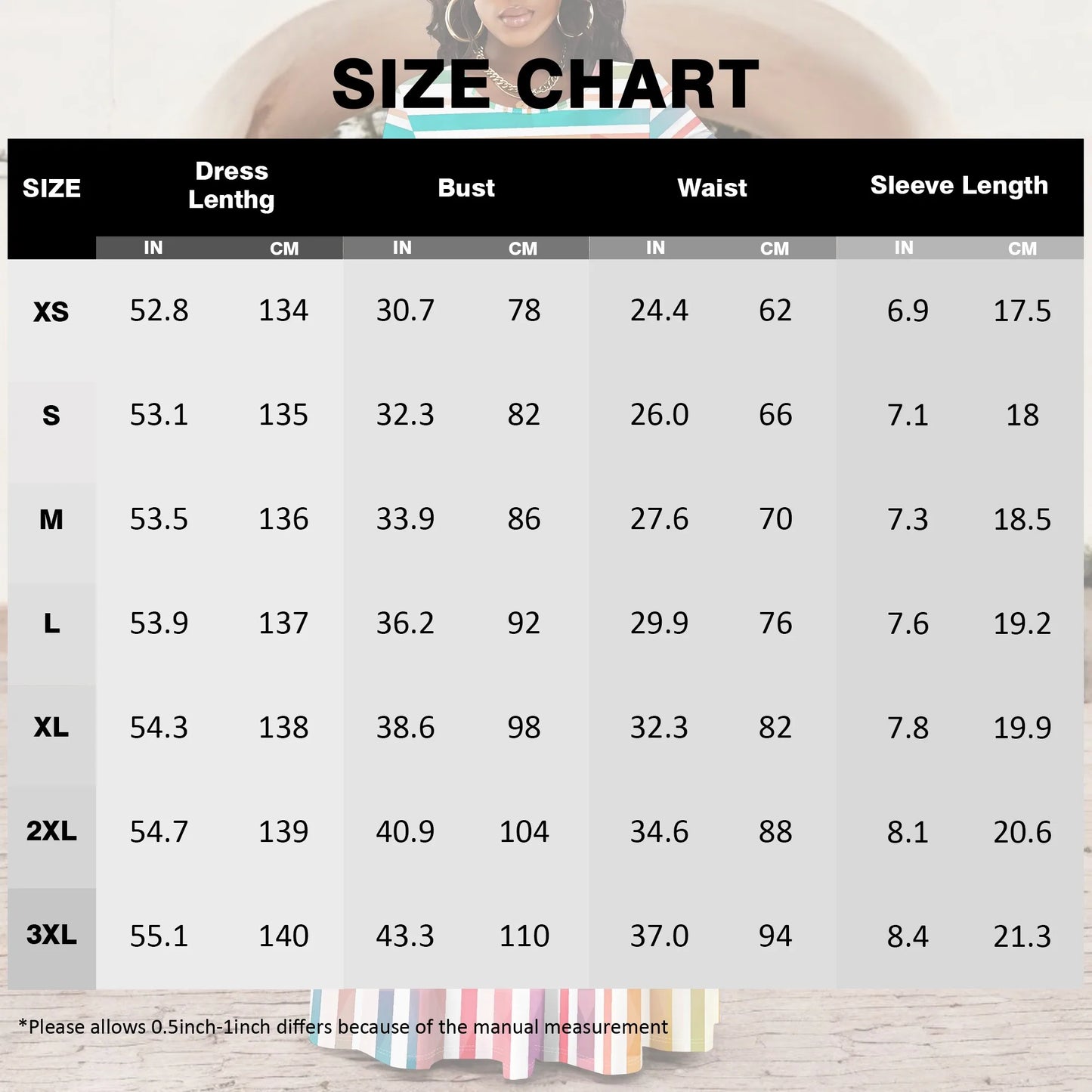 Striped Geometric Colorful Maxi Dress Elegant Casual Round Neck Long Dress