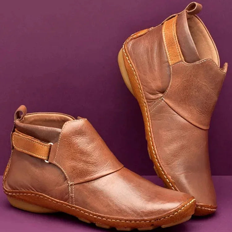 Ankle Boots Ladies Fashion Women Boots Flats Waterproof Comfortable Shoes Winter No Slip Booties Female Casual Shoes Woman