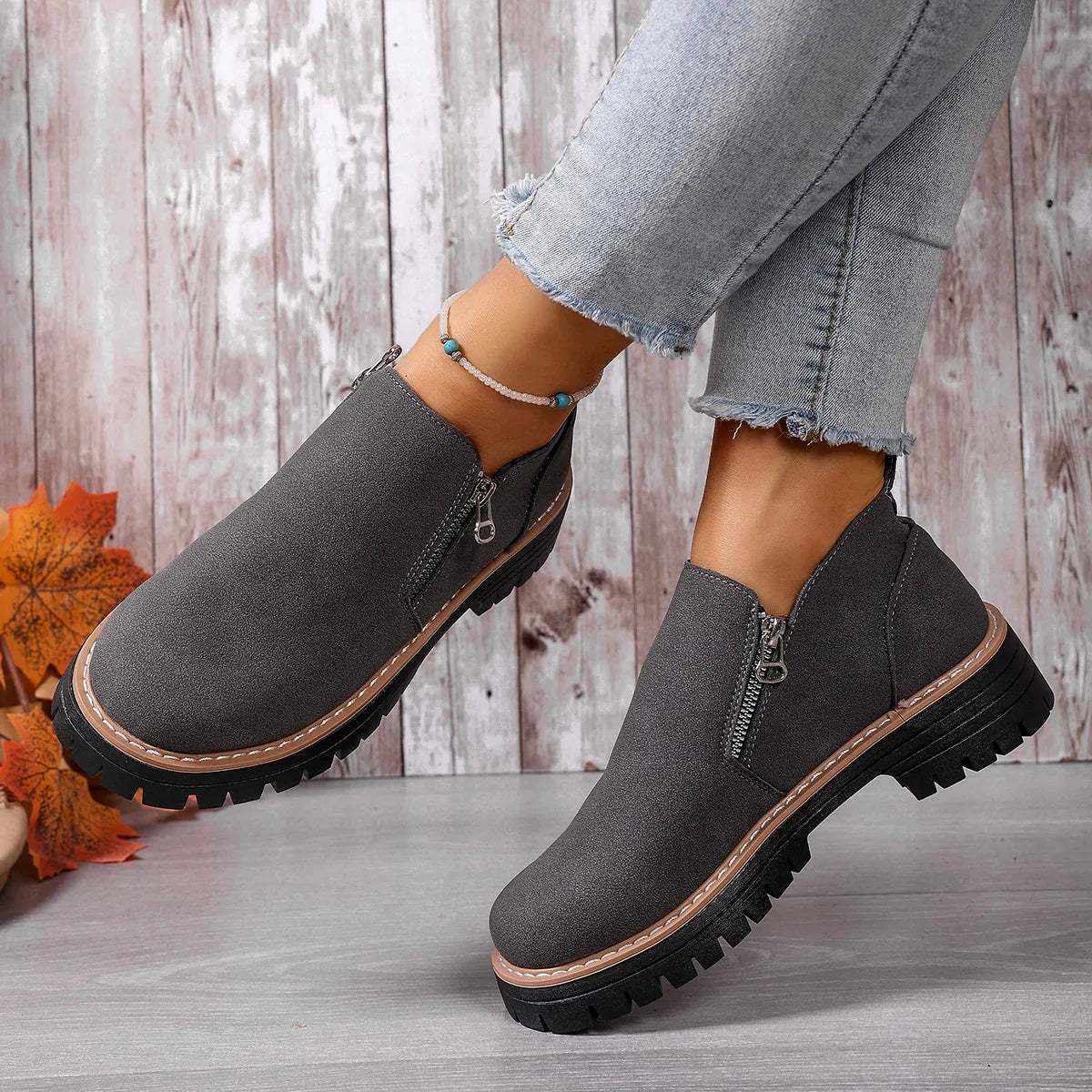 Women Comfortable Ankle Boots New Casual Anti-slip Platform Boots Fashion Outdoor High Top Wedding Shoes Women Zapatos De Mujer