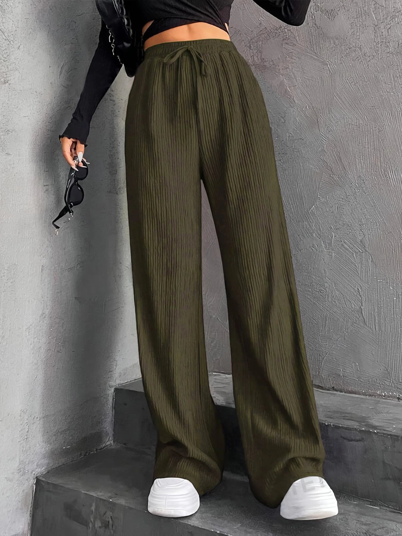 Full of digital printed leopard print fashionable and elegant Japanese Korean European and American style pants