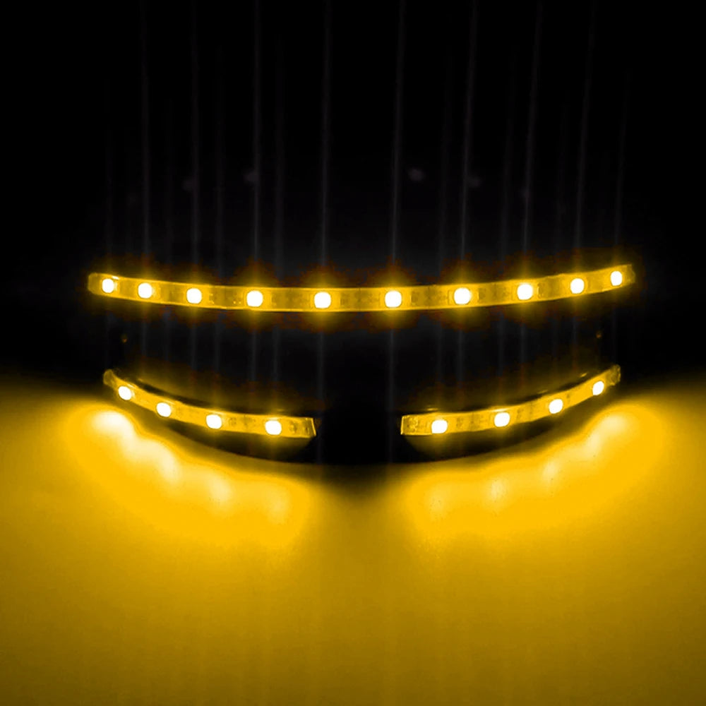 Futurist Electronic Luminous Glasses Novelty DJ show glowing glasses cool cyberpunk Glasses cosplay dance performance props