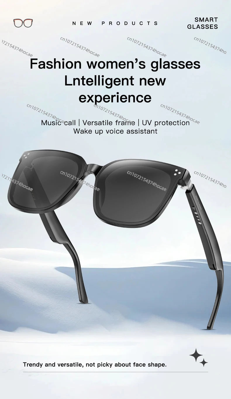 GS260 smart glasses, with UV400 protective sunglasses, with music call wake-up voice assistant