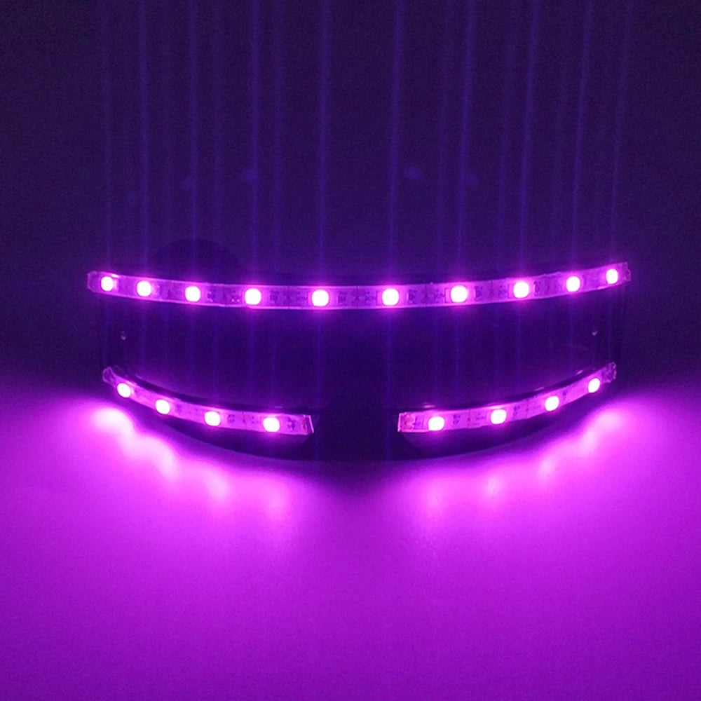 Futurist Electronic Luminous Glasses Novelty DJ show glowing glasses cool cyberpunk Glasses cosplay dance performance props