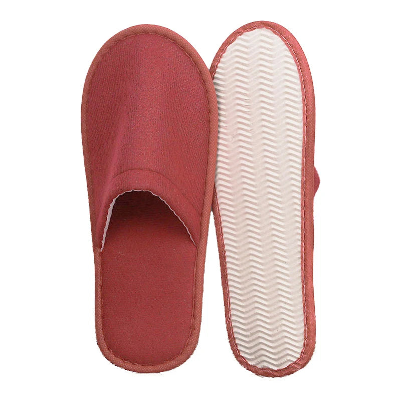 Women Indoor Slipper travel portable Spa Hotel Slipper Spring Summer shoes Woman House Flat Floor Soft Silent Slides for Bedroom
