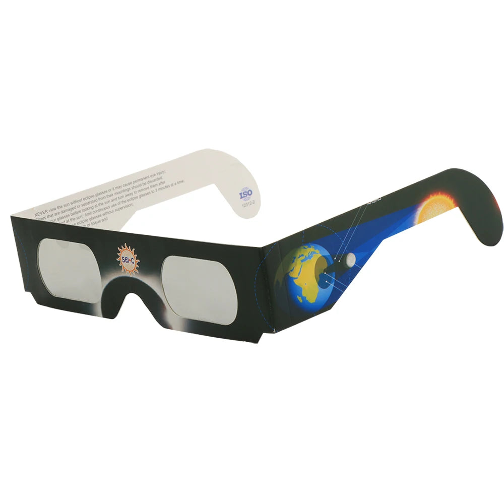 GM  Eclipse Glasses CE and ISO Certified Safety Shade Direct view of the sun protects eyes from harmful rays during Paper Solar