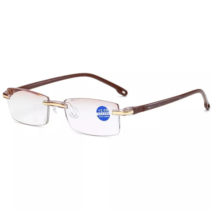 Real Glass Lens Reading Glasses Men Women Square Full Frame Presbyopic Glasses Anti-Scratch Diopter Eyewear +1.5 2.0 2.5