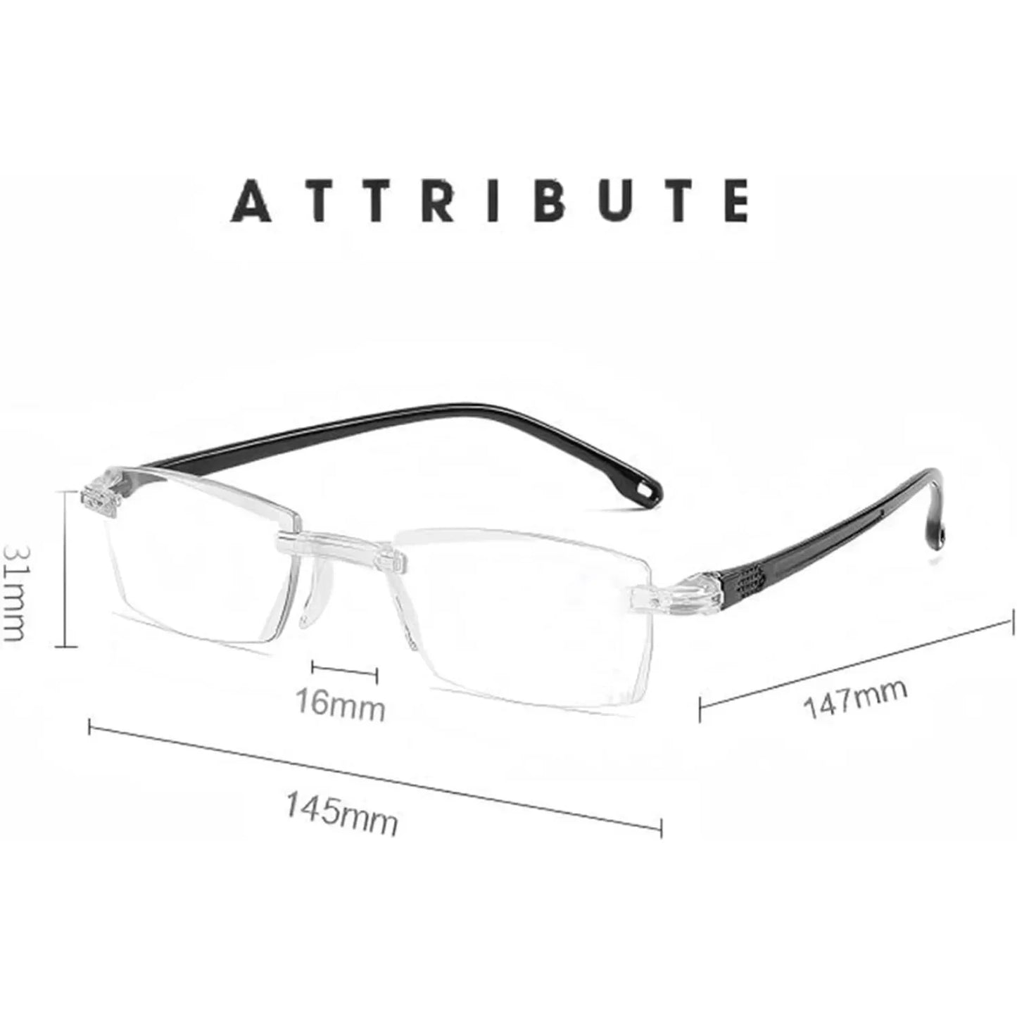Glasses – Auto-Focus Reading Glasses for Men & Women Anti-Blue Light Intelligent Zoom with Eyeglasses Case Glasses Cloth