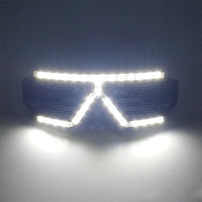 Futurist Electronic Luminous Glasses Novelty DJ show glowing glasses cool cyberpunk Glasses cosplay dance performance props
