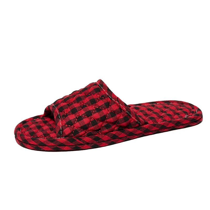 Women Slippers Lightweight Home Shoes Antislip Soft Indoor Fabric Slippers
