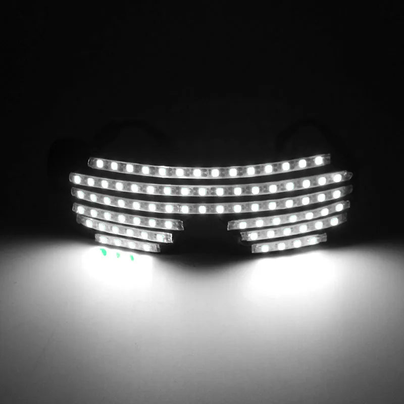 Futurist Electronic Luminous Glasses Novelty DJ show glowing glasses cool cyberpunk Glasses cosplay dance performance props