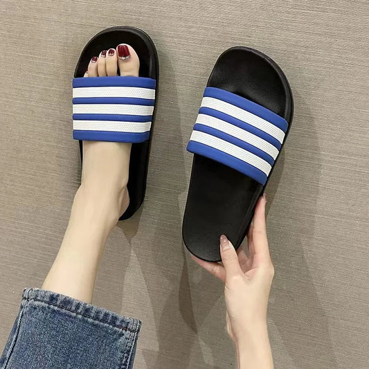 Smile New Women's Home Slippers Indoor Non-slip Bathroom Slippers Outdoor Swimming Slippers  Soft Beach Slippers For Women