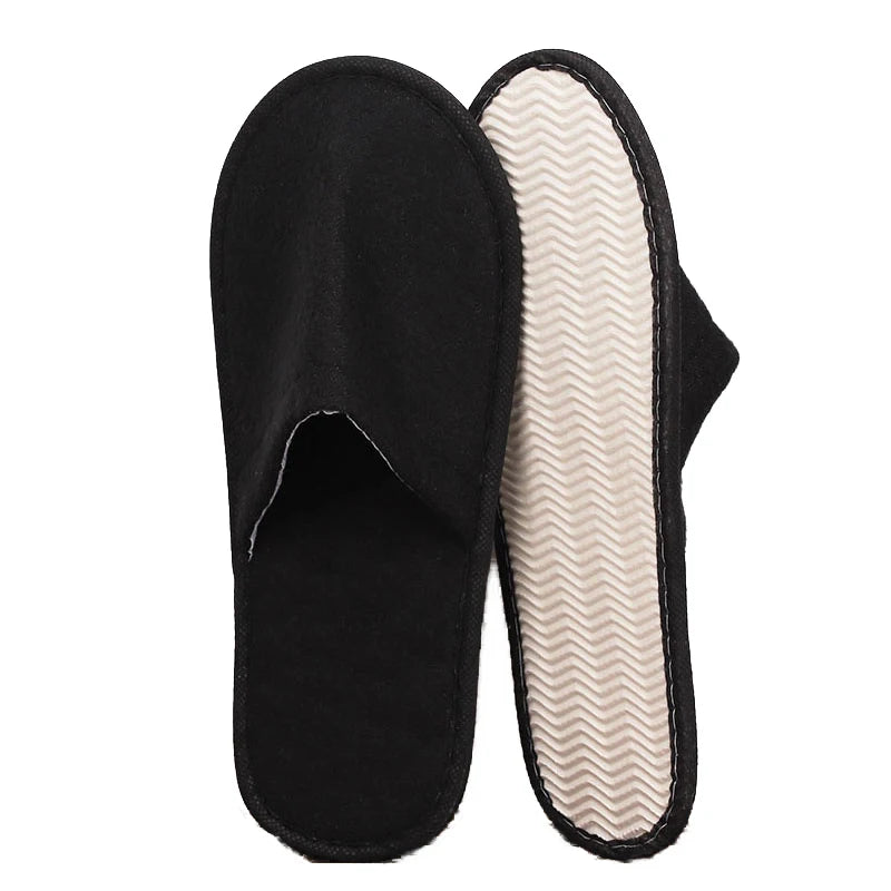 Women Indoor Slipper travel portable Spa Hotel Slipper Spring Summer shoes Woman House Flat Floor Soft Silent Slides for Bedroom