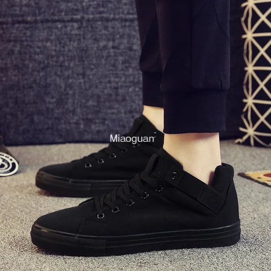 Sneakers Men's Canvas Shoes Fashion Sneakers Breathable Men Casual Shoes Male Classic Black White Autumn Spring/autumn Comfort