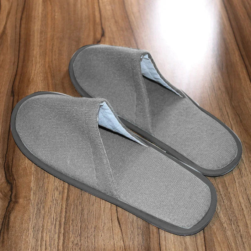 Women Indoor Slipper travel portable Spa Hotel Slipper Spring Summer shoes Woman House Flat Floor Soft Silent Slides for Bedroom
