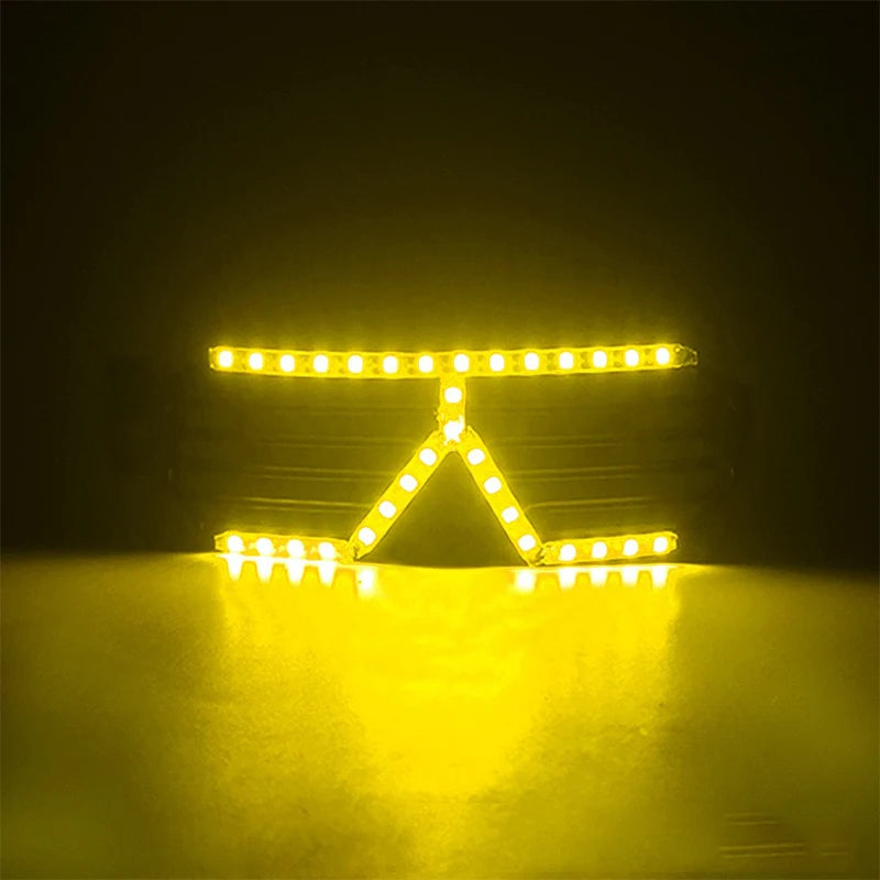 Futurist Electronic Luminous Glasses Novelty DJ show glowing glasses cool cyberpunk Glasses cosplay dance performance props