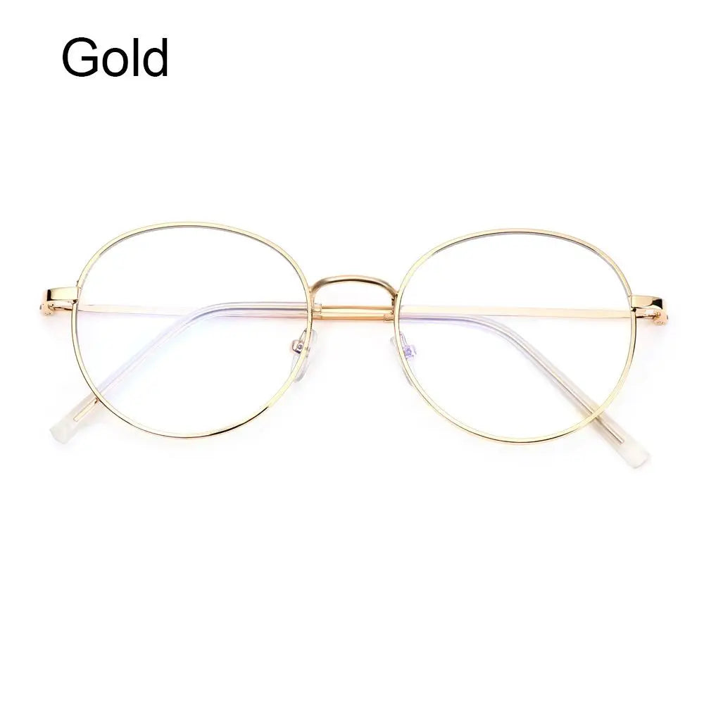 Anti-Blue Light Glasses for Women Men Classic Metal Frame Eyewear Fashion Office Computer Goggles Blue Rays Blocking Glasses