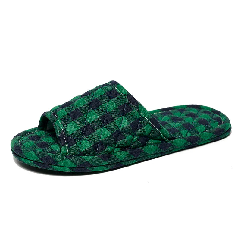 Women Slippers Lightweight Home Shoes Antislip Soft Indoor Fabric Slippers