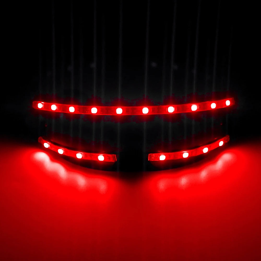 Futurist Electronic Luminous Glasses Novelty DJ show glowing glasses cool cyberpunk Glasses cosplay dance performance props