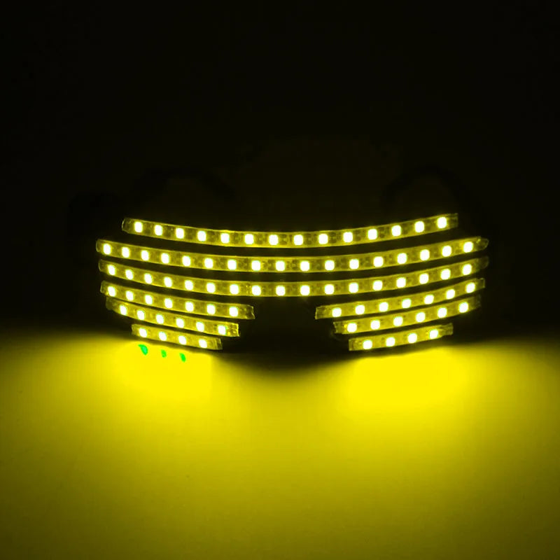 Futurist Electronic Luminous Glasses Novelty DJ show glowing glasses cool cyberpunk Glasses cosplay dance performance props