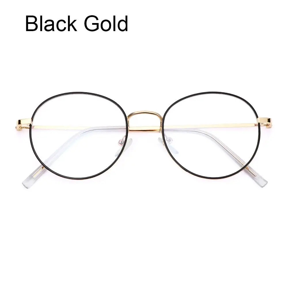 Anti-Blue Light Glasses for Women Men Classic Metal Frame Eyewear Fashion Office Computer Goggles Blue Rays Blocking Glasses