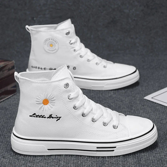 Men Canvas Shoes New High Top Sneakers for Men Casual Breathable Platform Shoe Male Vulcanize Zapatos Para Hombres