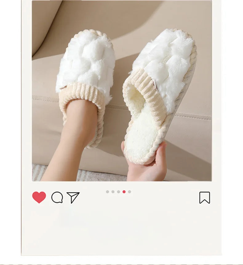 Winter Plush Anti-Slip Slippers