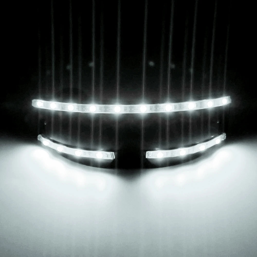 Futurist Electronic Luminous Glasses Novelty DJ show glowing glasses cool cyberpunk Glasses cosplay dance performance props