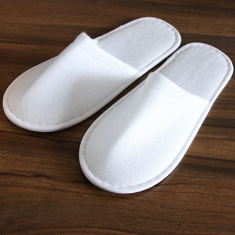 Women Indoor Slipper travel portable Spa Hotel Slipper Spring Summer shoes Woman House Flat Floor Soft Silent Slides for Bedroom