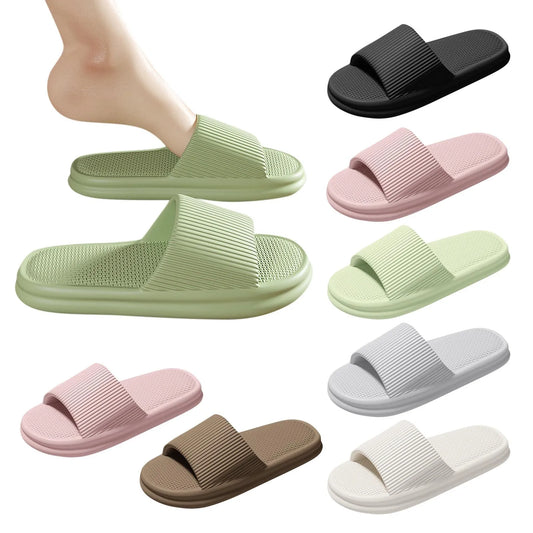 Summer Fashion Casual Slippers Womens Mens Couple Indoor Bathroom Soft Non Slip And Outdoor Comfortable Slippers