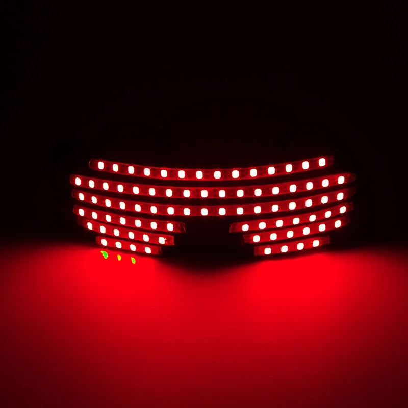 Futurist Electronic Luminous Glasses Novelty DJ show glowing glasses cool cyberpunk Glasses cosplay dance performance props